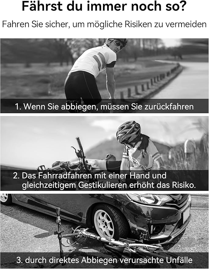 Bike Mirror Handlebar Mount 360° Adjustable, Wide Rear View Mirror Bicycle Mirrors for Handlebars with Scratch Resistant Glass, Bike Rear View Mirror for Scooter, Motorcycle, Bike Accessory Right