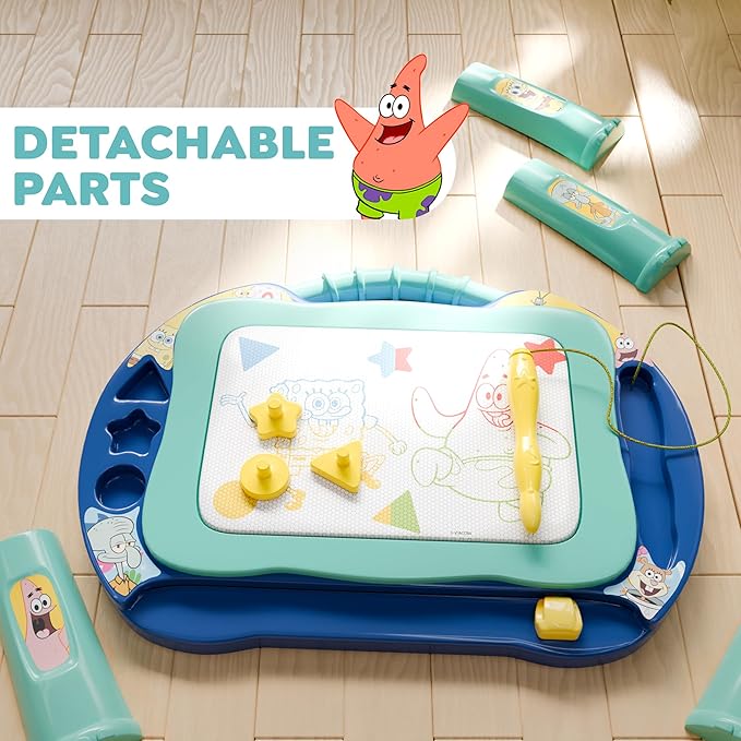 Lollipop Spongebob Magnetic Drawing Board - Endless Fun for Kids' Art - Large Drawing Surface, Easy Erasing, Mess-Free - Child-Friendly Design with Efficient Storage