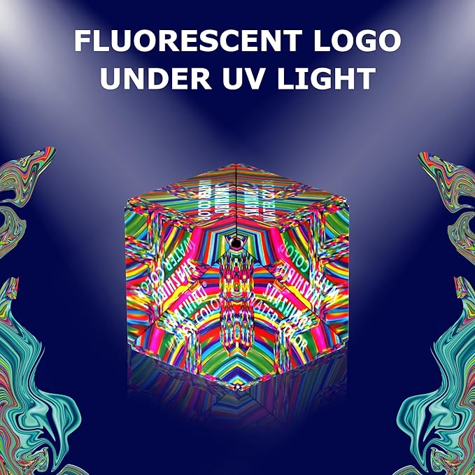 SHASHIBO Shape Shifting Box - Award-Winning Fidget Toy w/ 36 Rare Earth Magnets - Fidget Cube Transforms Into Over 70 Shapes, Sensory Toy Gift for Kids, Teens, and Adults (Water Color)