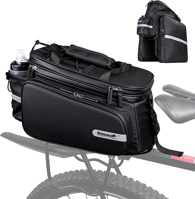 Bike Trunk Bag Bike Pannier Bag Bike Rack Bag Rear Seat Bag Handbag for Bicycle Cargo Rack Saddle Bag Luggage Bag Bicycle Commuter Bag Shoulder Bag