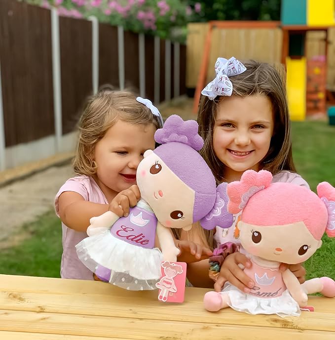 Gloveleya Baby Doll Girls Gifts Plush Candy Princess Dolls Purple