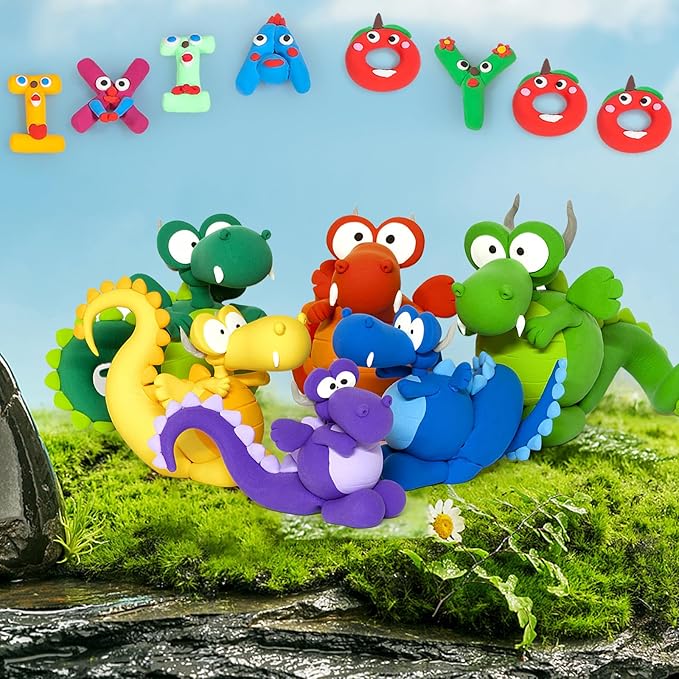 Air Dry Clay, Modelling Clay for Kids, 30 Colors DIY Molding Magic Clay for with Tools, Soft & Non-Sticky, Toys Gifts for Age 3 4 5 6 7 8+ Years Old Boys Girls Kids