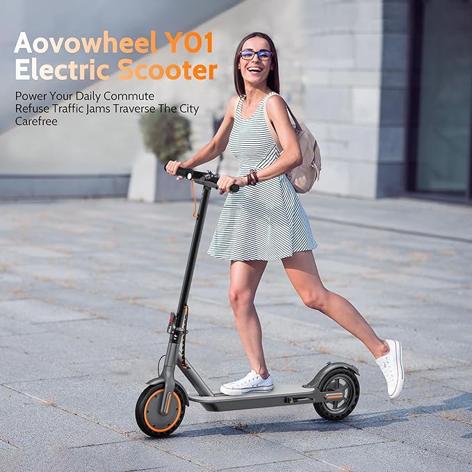 Electric Scooter for Adults, Folding E Scooter with 350W/500W Motor 16/21 Mph Top Speed, Max 19-23 Miles Long Range, 8.5''/10'' Solid Tires Commuting Scooters with Dual Brakes System, APP