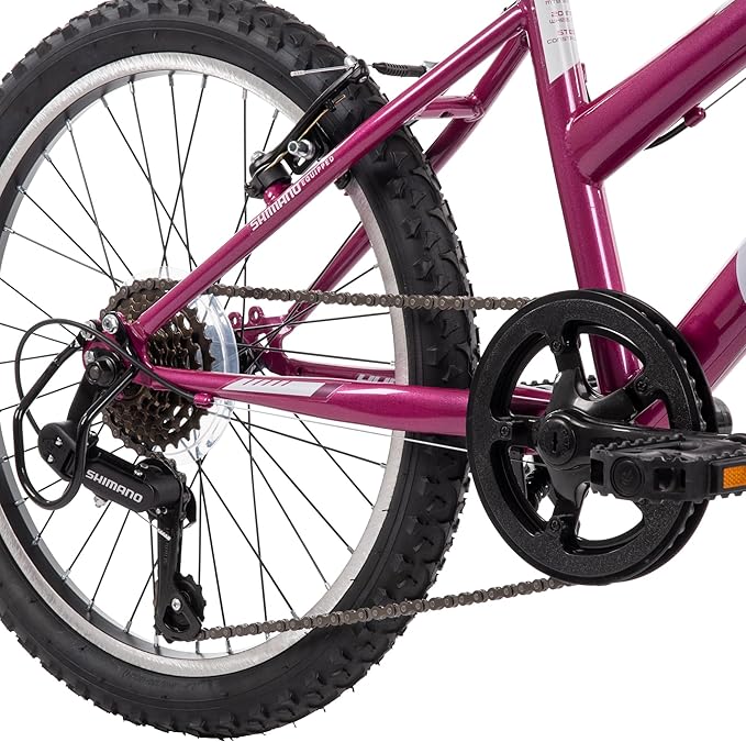 Huffy Stone Mountain Hardtail Mountain Bike for Boys/Girls/Men/Women, 20"/24"/26" Sizes, 6 or 21 Speed Shimano Twist Shifting, Front or Dual Suspension, Comfort Saddle, Sleek Colors