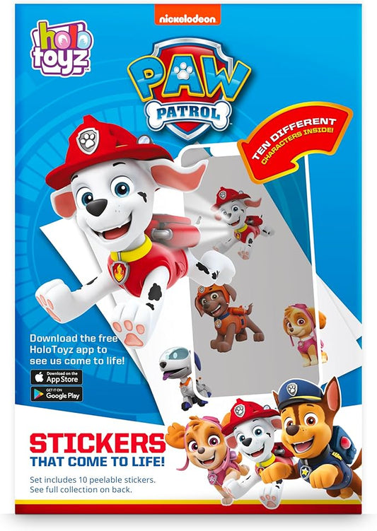 Abacus Brands Holotoyz Paw Patrol AR Stickers - Magic Augmented Reality Hologram Stickers Come to Life with Smart Phone - 4D for Kids