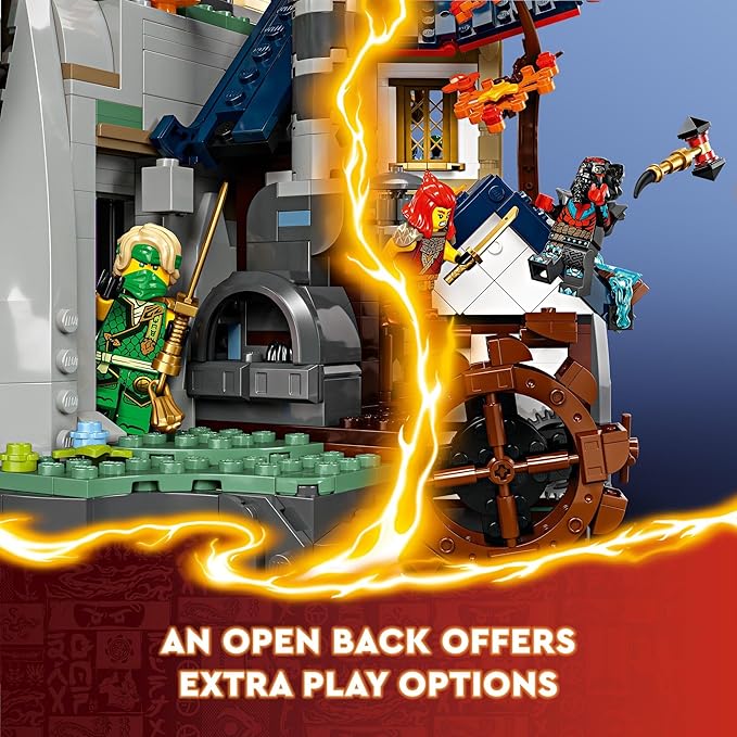LEGO NINJAGO Tournament Temple City Building Toy for Teen Boys & Girls, Ages 14+, Great for Dragons Rising Fans Who Enjoy Model Building Sets and NINJAGO Toys - 71814