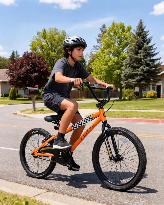 12 14 16 20 Inch Kids Bike BMX Style Bicycle with Training Wheels for 2-14 Years Old Toddlers Boys Girls Coaster Brake Multiple Colors