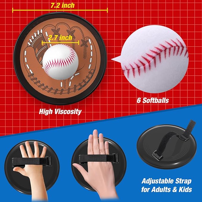 QDRAGON 4 in 1 Tball Set for Toddlers 3-5 with Toss and Catch Ball Set/ 2 Bats, Hanging Tee Ball Stand with Auto Pitching Machine, Indoor Outdoor Sport Toys Christmas Birthday Gifts for Boys Girls