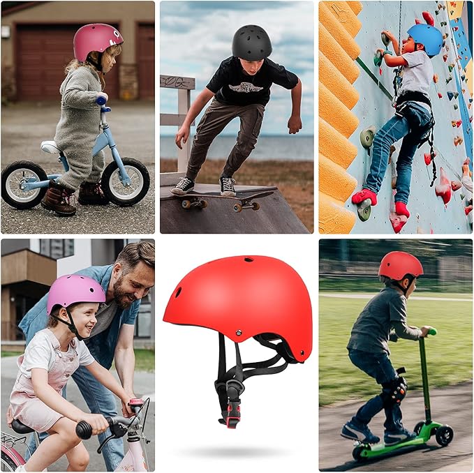 Glaf Toddler Helmet for 2-8 Years Kids Bike Helmets Baby Girls Boys Multi-Sport Adjustable Skateboard Bicycle Helmet Lightweight 3 Sizes for Toddler to Youth 8-14