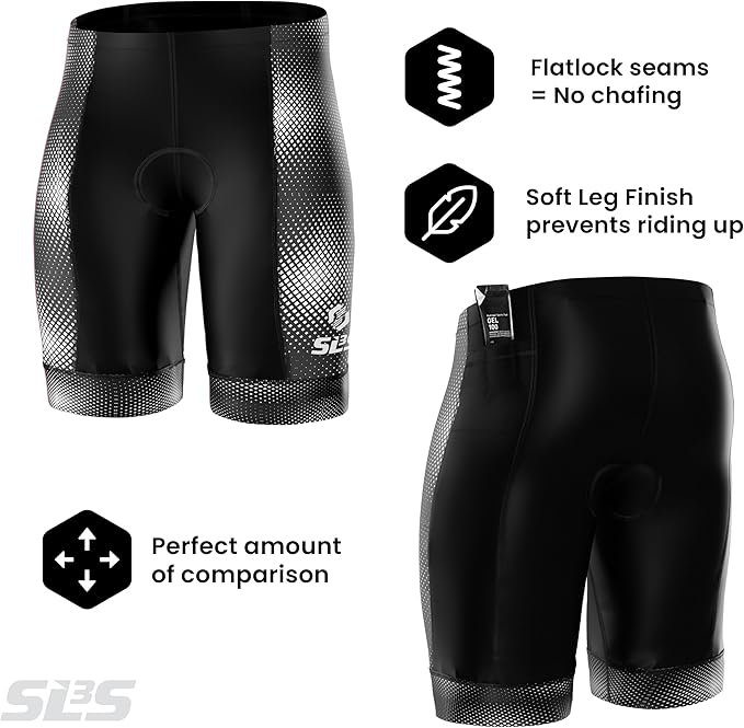 SLS3 Triathlon Shorts Mens – Tri Shorts Mens – 2 Pockets FRT – Designed by Athletes for Racing