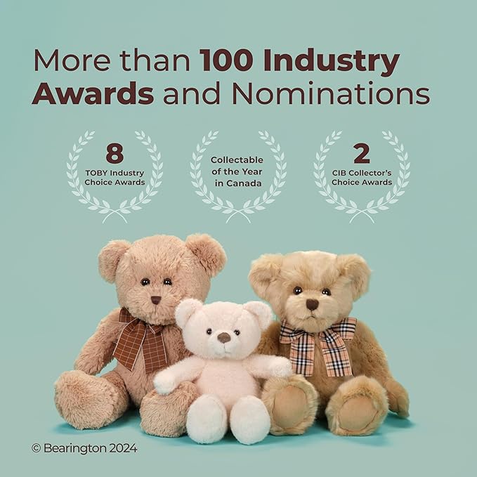 Bearington Scooter Plush Guinea Pig Stuffed Animal Toy - 8" Realistic Guinea Pigs Stuffed Animals with Soft Cuddly Body and Bean Bag Weight - Cute, Adorable Cavy Plushies Gift for Kids and Pet Lovers