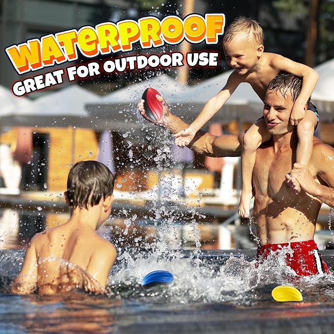 Bedwina 5" Mini Foam Football - Small Toy Footballs for Indoor and Outdoor Play, Spiral Foam Sports Birthday Football Party Favors for Kids