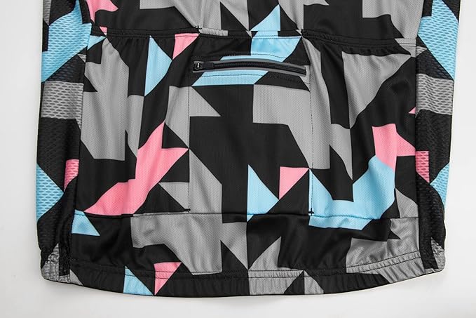 Coconut Ropamo CR Men's Cycling Jersey Set Road Bike Jersey Zipper Pocket Bib Shorts with 4D Padded Cycling Clothing Set