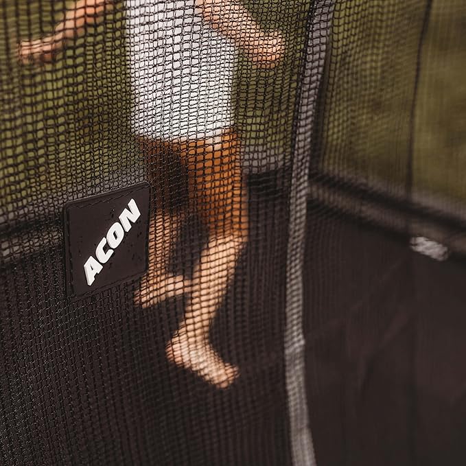 ACON Air 16 Sport HD Trampoline Set 10x17ft with Enclosure | Comprehensive Kit Includes Rectangular Trampoline, Safety Net, Pad, and Ladder | Pro-Grade Safety and Performance