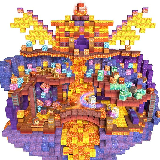 Rurvale 200Pcs Magnetic Blocks Building Toys for Toddler 3 4 5 6 7 8 Year Old Boy Girl Magnet Cubes Birthday Gift for Kids 4-8, 8-12 STEM Educational Leanrning Stacking Toy