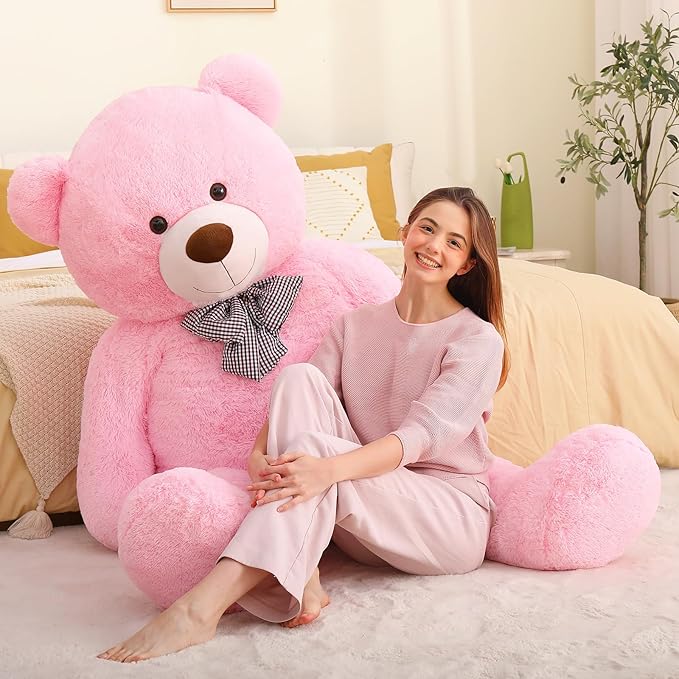 MaoGoLan Giant Teddy Bear 6 Feet Tall, Pink Human Size Big Teddy Bear Stuffed Animal for Boyfriend,Girlfriend,Wife on Valentines,Christmas,Birthday