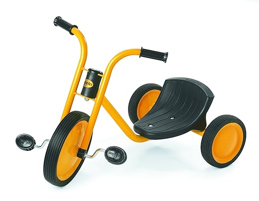 MYRIDER Toddler Trike, Kids Tricycle for Preschool, Daycare, Playground Kids Tricycles, Rubber Tires, Yellow/Black, 14.5" Easy Rider