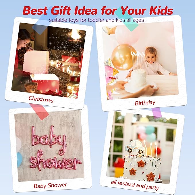 5 Pieces Elephant Stuffed Animals for Girls, 1 Mommy Elephant with 4 Babies Soft Plush Set Toys Gifts for Kids Children 3 4 5 6 7 8 9 Years, Christmas, Birthday, Children's Day