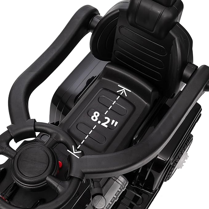 3-in-1 Ride on Push Car for Toddler with Handle, Toddler Ride on Toy for Boys Aged 1-3, Stroller Sliding Walking Car w/Music, Horn and Lights - Black