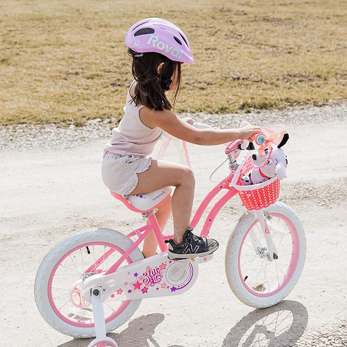 RoyalBaby Girls Bike Classic & EZ Kids Bike, Balance and Pedal Bicycle, 12 14 16 18 20 Inch Toddlers to Big Kids 3-10 Years