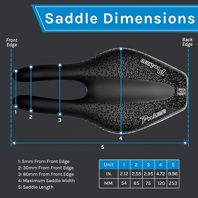 ISM PN Series Padded Road Bike Saddle - Professionally Designed Noseless Bicycle Seat for Road, Time Trial, Triathlon, and Gravel Bikes - Performance Road Bike Seat for Reduced Numbness
