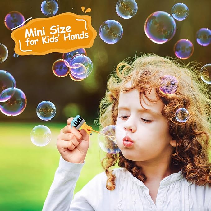 AFZMON 25 Art Painting Party Favors Bubble Wands for Kids, Sip and Paint Brushes Mini Bubbles Wand Toys, Welcome Back to School Theme Party Supplies Goodie Gift Bag Stuffers Pinata Classroom Prizes