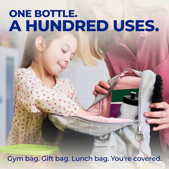 Rolling Sands USA Made Reusable 24 oz Sports Water Bottles, 3 Pack, BPA-Free, Easy Open Pull-Top, Fits Most Bike Cages, Dishwasher Safe, Lightweight - for Kids to Adults, Clear Frost