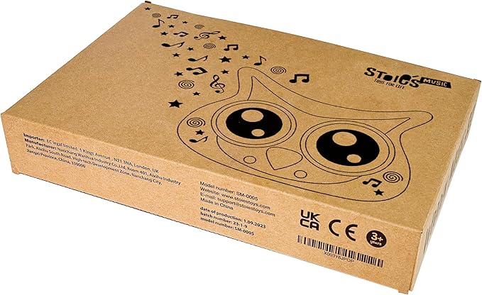 Stoie's Owl Drum Set for Babies and Toddlers, Wooden Percussion Musical Instruments for Kids, Eco Friendly, Montessori Educational Toy for Girls and Boys