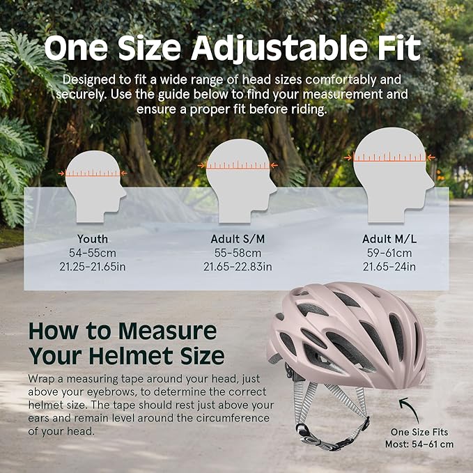 Retrospec Silas Adult Bike Helmet with Light for Men & Women - Lightweight, Comfortable