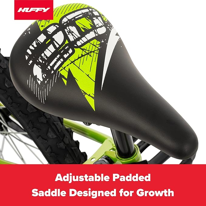 Huffy Upshot 12/16/20 Inch Boys' Bike for Kids, Ages 3+ Years Old, Multiple Color Options, Removable Training Wheels (12" and 16" Only), BMX Design, Designed for Growth, Durable, Easy Assembly