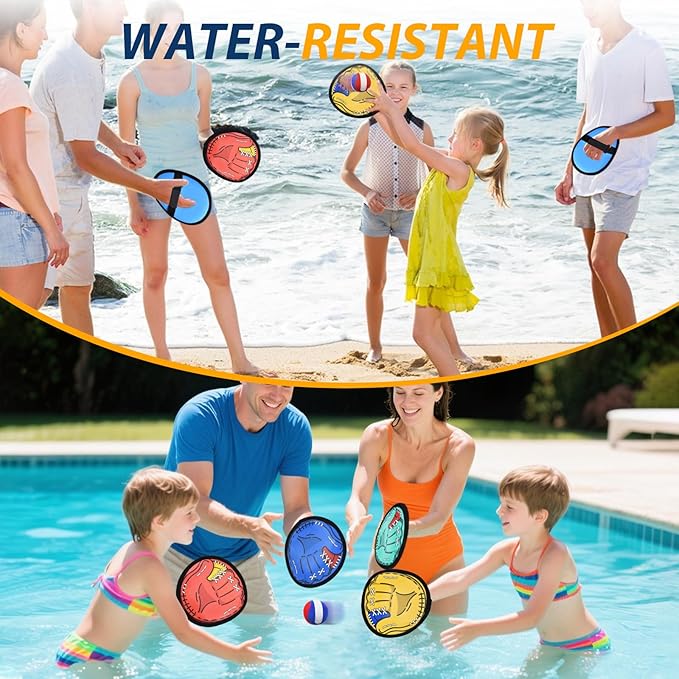 Toss and Catch Ball Game Set for Toddlers Kids Adults, Baseball Training Glove for 12+ Years Old Boys Girls, Family Outdoor Sport for Yard Beach Pool, Birthday Gifts for Ages 3 4 5 6 7 8-12