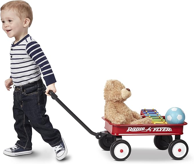 Radio Flyer 16.5 Inch Kids Wagon, Toy Wagon for Kids, Rolling Cart, Carts with Wheels, for Ages 1.5+ Years