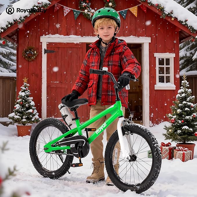 RoyalBaby Kids Bike Freestyle Classic & EZ Balance Pedal Switchable Bicycle, 12 14 16 18 Inch, 3-10 Years Toddler to Big Kids