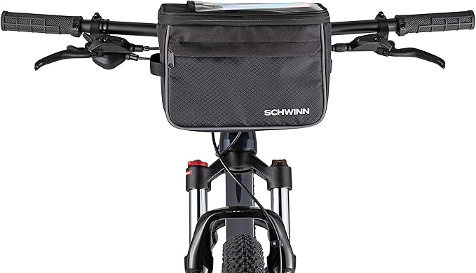 Schwinn Bike Bag, Pannier and Storage, Easy to Attach, Hold Cell Phones, Snacks, Wallet, Mounted Bicycle Accessories
