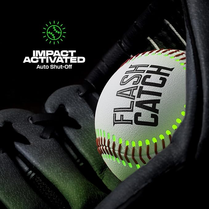 Rechargeable Light Up Baseball - Sports Gifts for Boys - Ball Accessories Gear Gift Ideas for Teenage Boy - Glow in Dark Balls - Cool Stuff for Teen Kids Age 8, 9, 10, 11, 12, 13, 14 Year