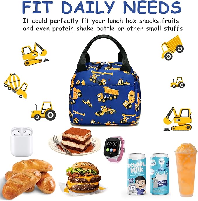 CAMTOP Lunch Box Kids Insulated Lunch Bag Large Reusable Leakproof Cooler Lunch Bags for Boys Girls School Travel Picnic