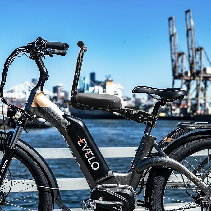 Thicken Front Child Bike Seat,Foldable Front Mounted Kids Bike Seat for City Bicycles Hybrid Cruiser Bicycles Pedal Scooter Motorcycle Bicycles