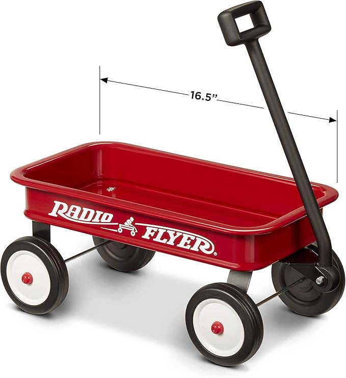 Radio Flyer 16.5 Inch Kids Wagon, Toy Wagon for Kids, Rolling Cart, Carts with Wheels, for Ages 1.5+ Years