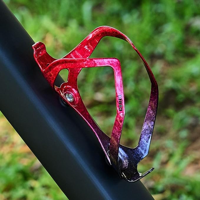 Bike Water Bottle Holder Bicycle Cage for Mountain Road MTB Gravel Adult Bikes Cycling Universal Carrier Rack 1 Pack Aluminum Alloy Ultralight Kettle Drink Accessories Red