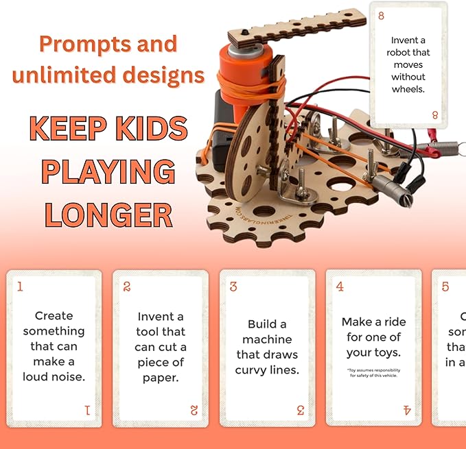 Robotics Engineering Kit | Designed by Scientists | 50 Plus Parts | 10 Plus STEM Projects for Kids 8 to 12 | Learn Electronics, Science | Grow Creativity, Grit | DIY Inventor Toy Gift