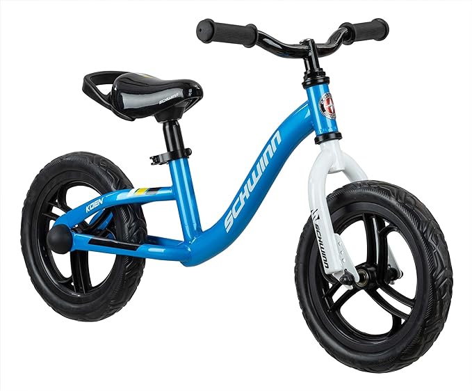 Schwinn Elm and Koen Bike or Balance Bike, 12-20 Inch Bike for Kids Ages 2-13, Black, Blue, Red, Teal, Pink or Purple, SmartStart Ergonomic Design, Adjustable Seat Grows with Child, Training Bicycle