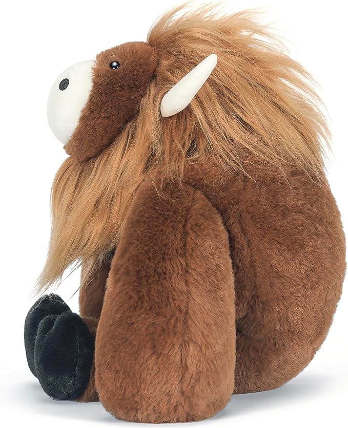 IKASA Highland Cow Stuffed Animals Plush Toys,12.5 inches Cute Cuddly Plushie Soft Small Plushy Fluffy Toy, Gifts for Family Kids Girls Boys Children