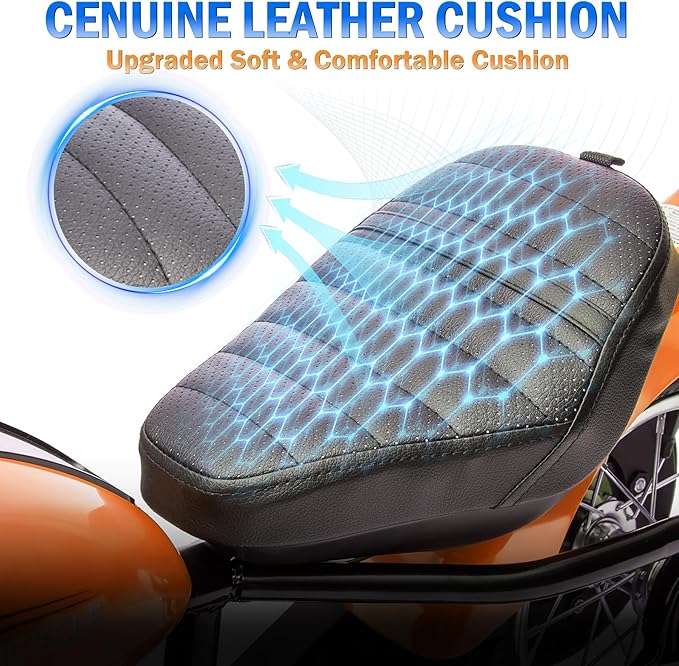 Electric Dirt Bike for Kids, 24V 9AH Ride on Toy for Big Kids, 250W Strong Motor 14MPH Fast Speed Electric Retro Off-Road Motorcycle, LED Lights, Orange