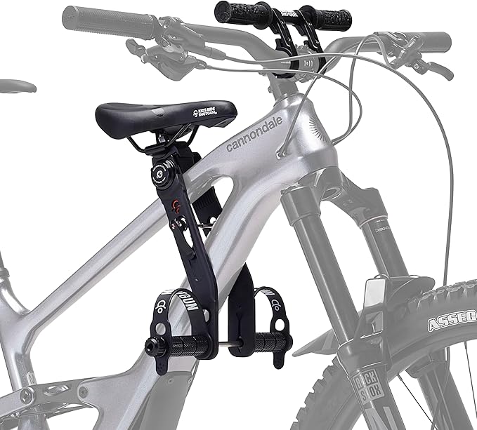 Kids Ride Shotgun - Child Bike Seat & Handlebar Combos - Front Mounted, for Children Aged 2~5 Years, Fits Most Adult Modern Mountain Bikes, Adjustable for Comfort