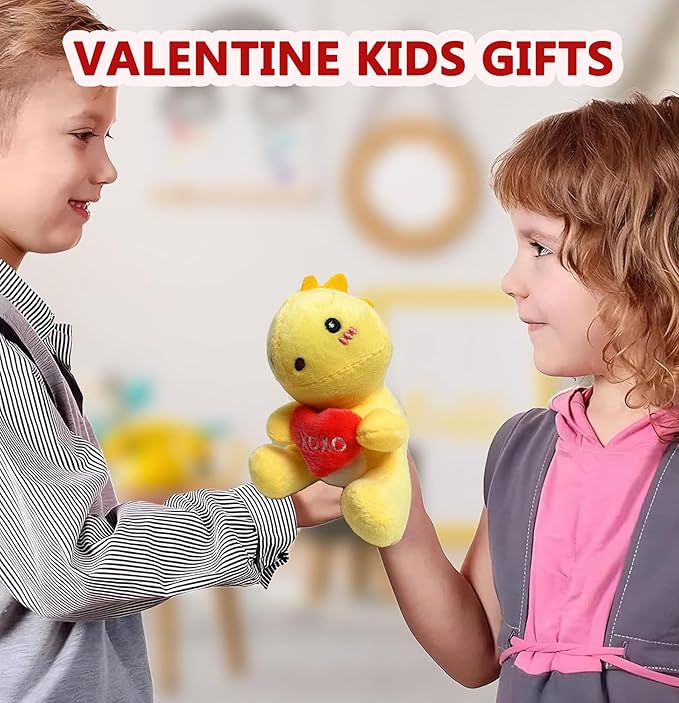 6PCS Cute Dinosaur Plush Toys,Dino Stuffed Animals, Exchange for Boys Girls Toddlers Class Classroom School Christmas Stuffer