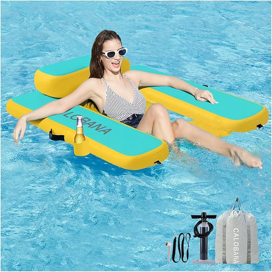 Inflatable Floating Chair Pool Floats Adult Lounger Float Chair for Swimming Pool