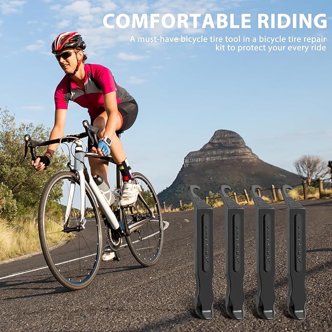 Premium Bicycle Tire Lever Tyre Spoon Iron Changing Tool, Bike Tire Levers Premium Stainless Steel Levers to Repair Bike Tube, Best Tire Changing Tool