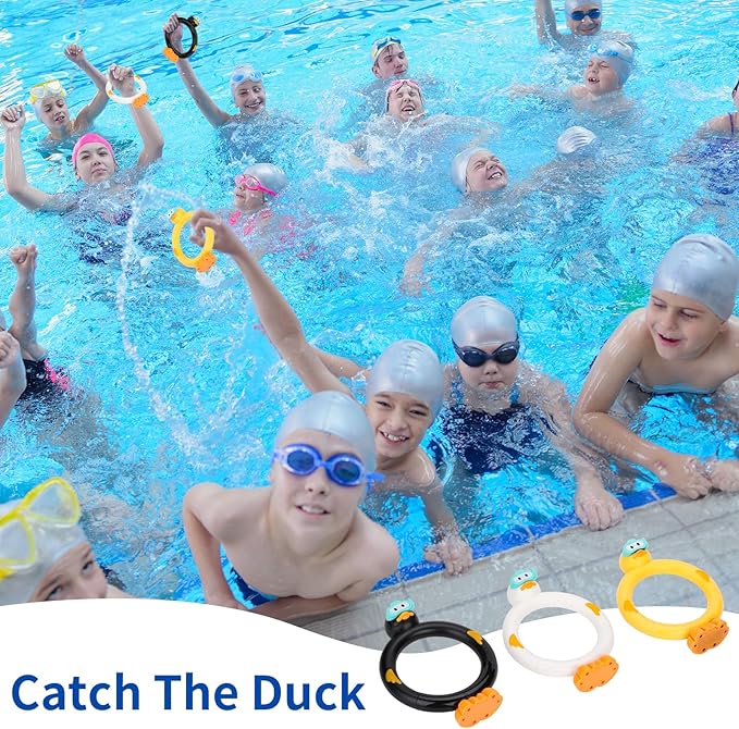 Pool Diving Toys Set - 3PCS Fun Pool Games for Kids,Clown Ring Dive Toys for Boys and Girls,Ideal for Perfect Pool Time!