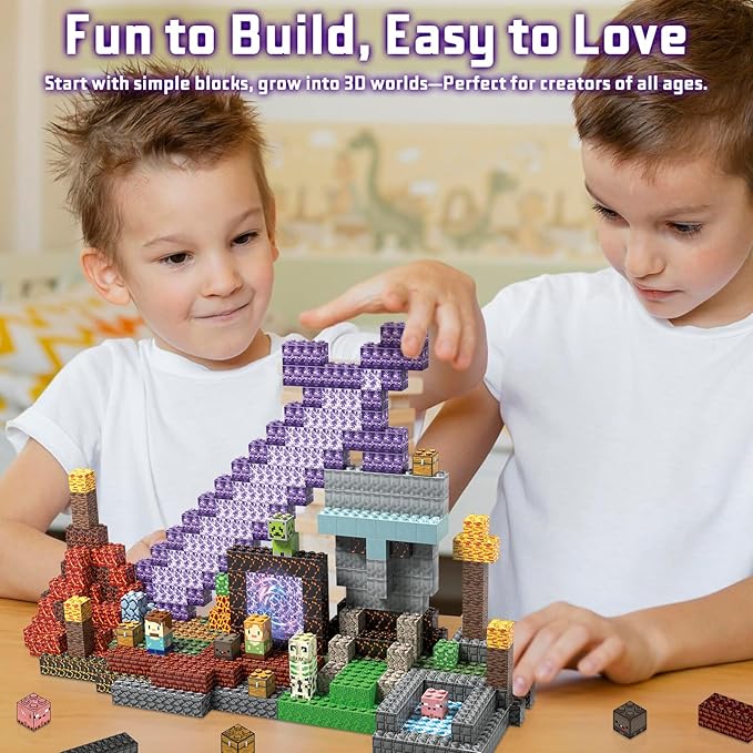 JIMI Building Blocks Set, Premium Interlocking Blocks with Characters & Vivid Scenes - Creative Construction Toy for Kids 6+ & Builders, STEM Learning Toy