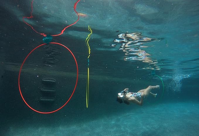 Water Sports Swim Thru Rings: 3-Pack 30-Inch Collapsible Rings, Depth Adjustable Pool Toys for Swimming Pool - Essential Water Toys and Pool Accessories for Summer Fun, Assorted Pack